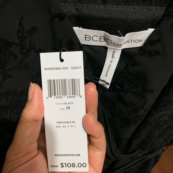 BCBG Flocked Chiffon Romper - Picture 3 of 6